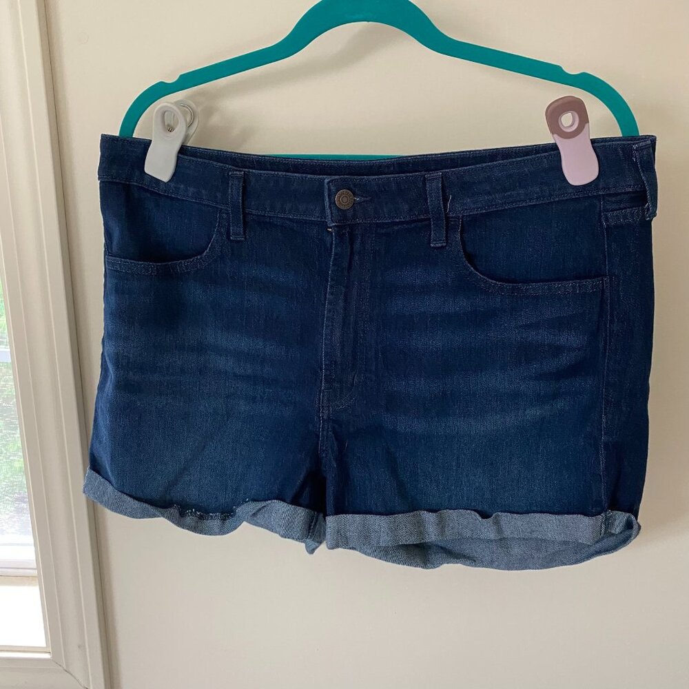 Old Navy Medium Blue Denim Shorts High-Rise